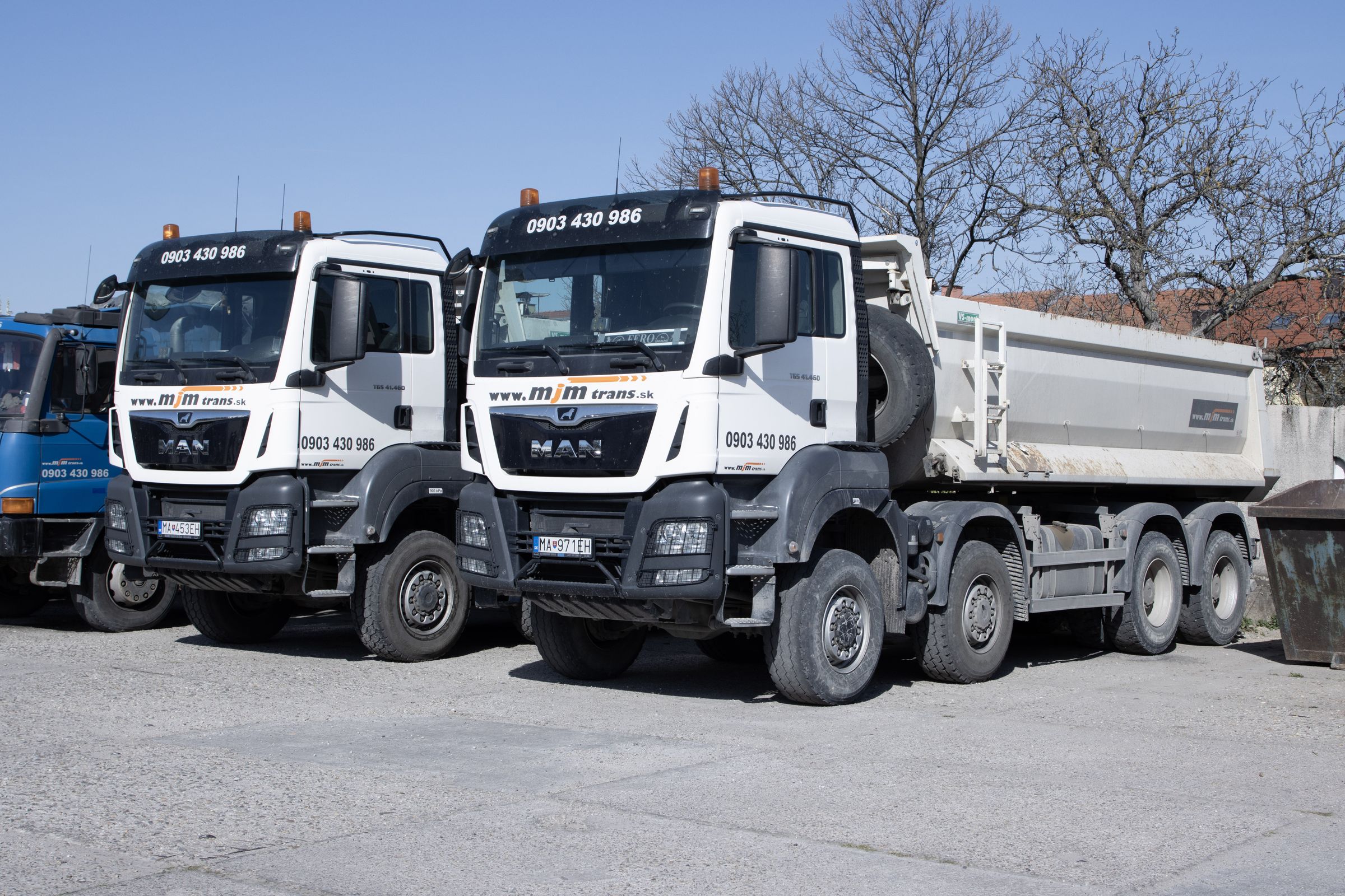 Sklápače MAN 8×8 vo vozovom parku MJM Trans